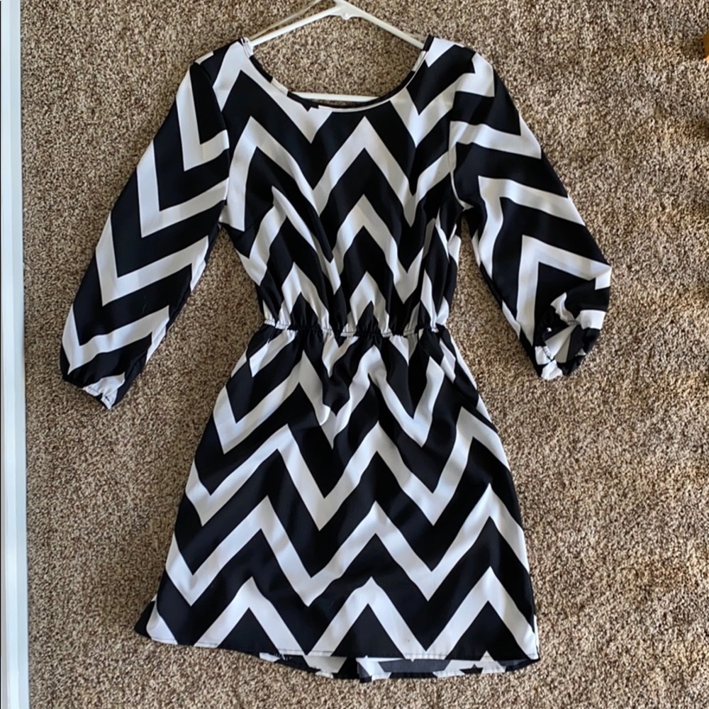 Chevron styled summer dress